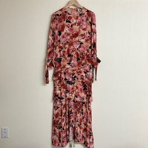 Tiered Floral Maxi Dress
